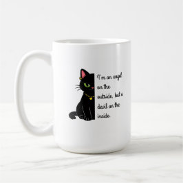 Taza De Café humorous black cat mugs