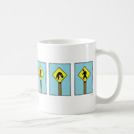 Taza De Café Humorous Street Rótulo Comic "No pierdas la cabeza