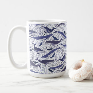 Taza De Café Humpback and Fin Whales