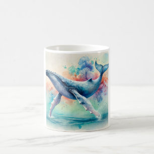 Taza De Café Humpback Whale Majesty 170924AREF119 - Watercolor