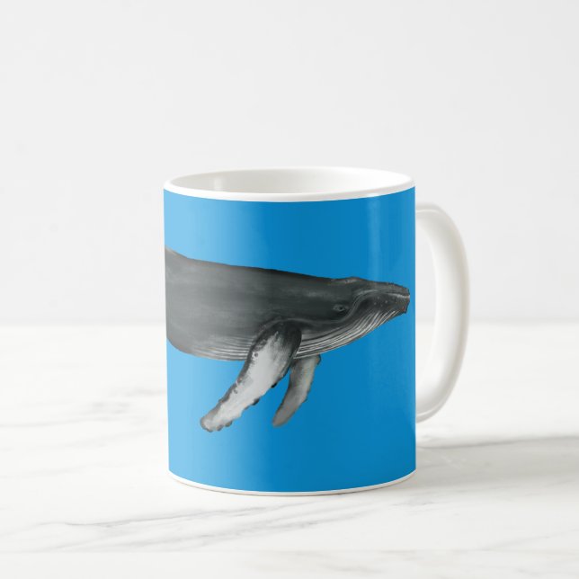Taza De Café Humpback Whale Mug Blue (Anverso derecho)