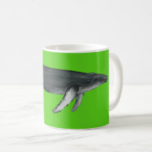 Humpback Whale Mug Green