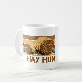 Taza De Café hun Hay bale Funny Farm Life Country Hayfield