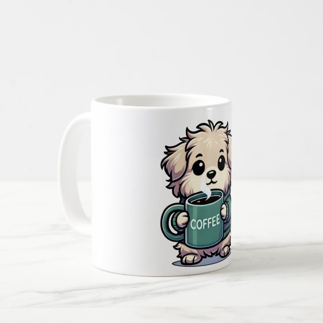Taza De Café Hund mit Kaffeetasse (Anverso izquierdo)