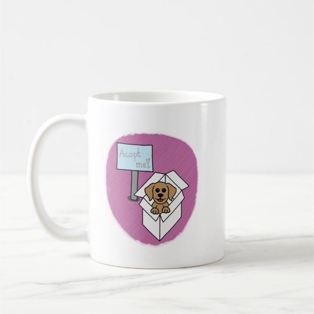 Taza De Café Hund sucht Zuhause (Izquierda)