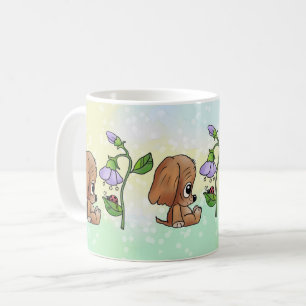 Taza De Café Hund und Blume