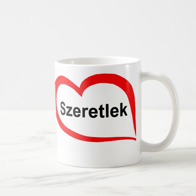 Taza De Café Húngaro te amo (Derecha)