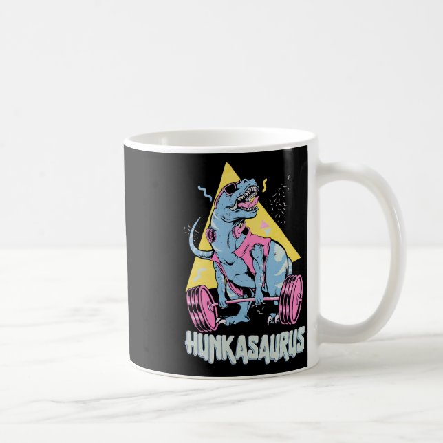 Taza De Café Hunkasaurus T Rex Dinosaur Divertido Gimnasio Y En (Derecha)