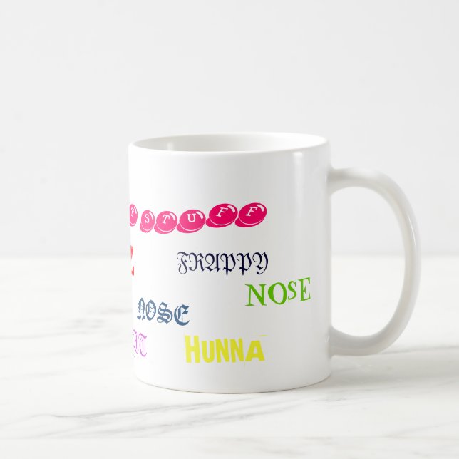 Taza De Café HUNNA, HUNNA, LIZ, NARIZ, NARIZ, HM… - Modificado (Derecha)