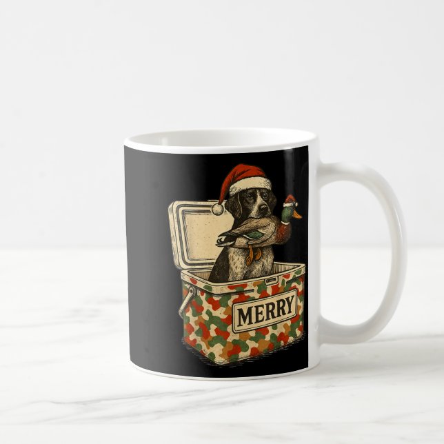 Taza De Café Hunter Dad Christmas Mallard Xmas Duck Lover Women (Derecha)