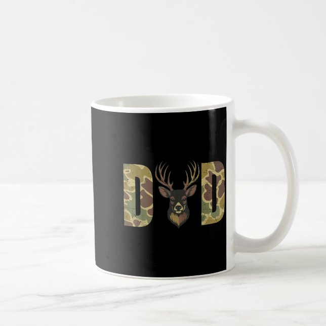 Taza De Café Hunting Dad Camo Deer Hunting Gift From Son Daught (Derecha)