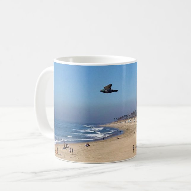Taza De Café Huntington Beach, California (Anverso izquierdo)