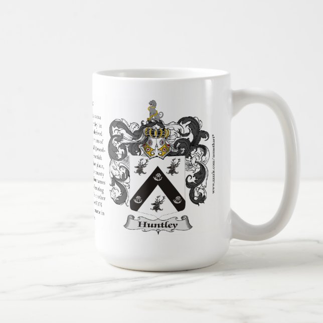 Taza De Café Huntley, el origen, el significado y el escudo (Derecha)