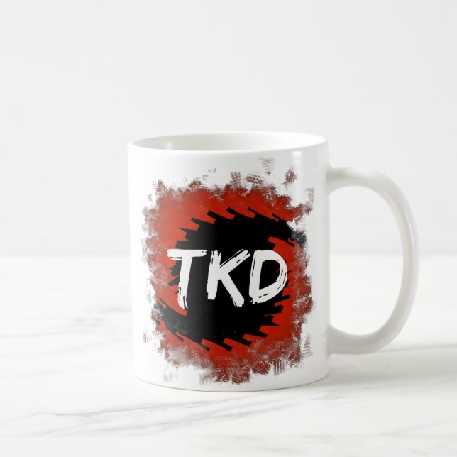 Taza De Café Huracán TKD rojo y negro (Derecha)