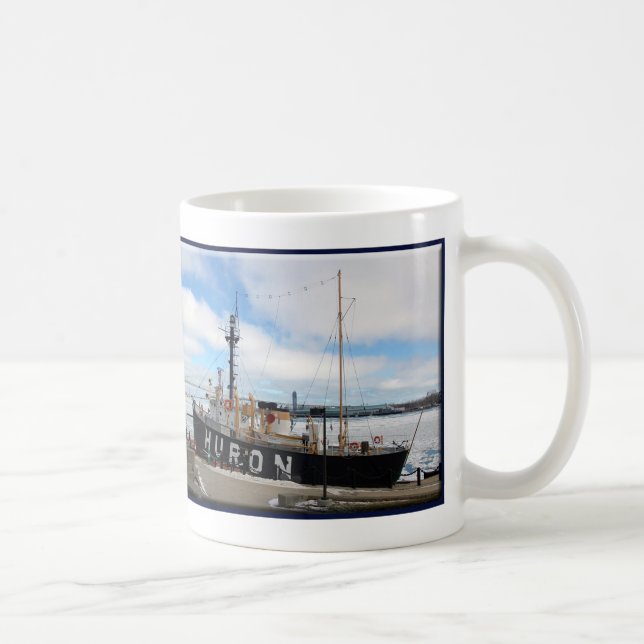 Taza De Café Huron Lightship winter Mug (Derecha)