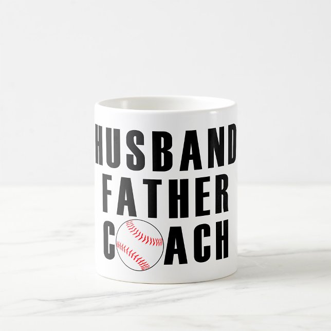 Taza De Café Husband Father Coach Baseball Dad Quote (Subido por el creador)