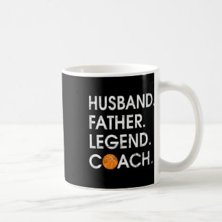 Taza De Café Husbyn Padre Leyenda entrenador Fun Bysketbyll Reg