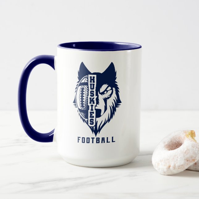 Taza de café Huskies (Con donut)