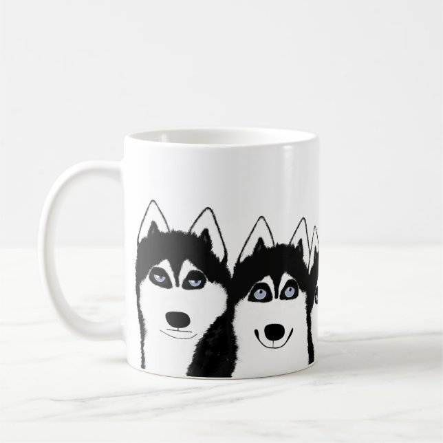 Taza De Café Huskies Mug (Izquierda)