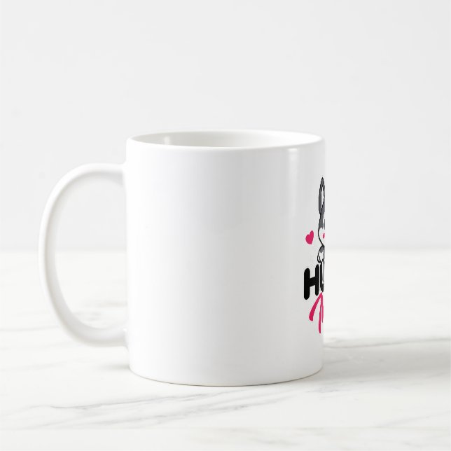 Taza De Café Husky Dog Mom Cute Kawaii Design (Izquierda)