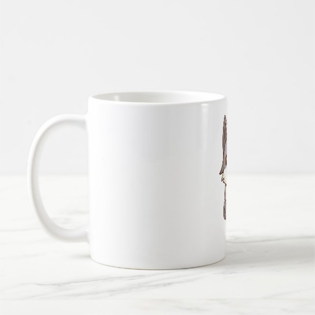 Taza De Café Husky Dog Wolfhound (Izquierda)