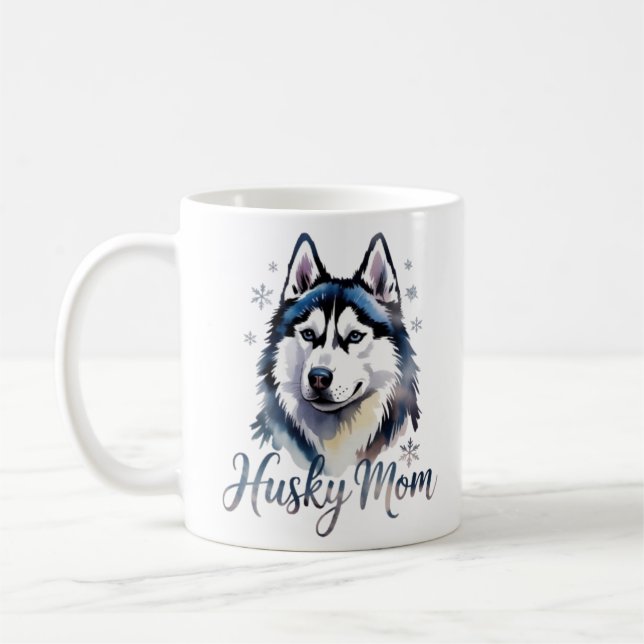 Taza De Café husky mom siberian husky husky lover gift husky mo (Izquierda)