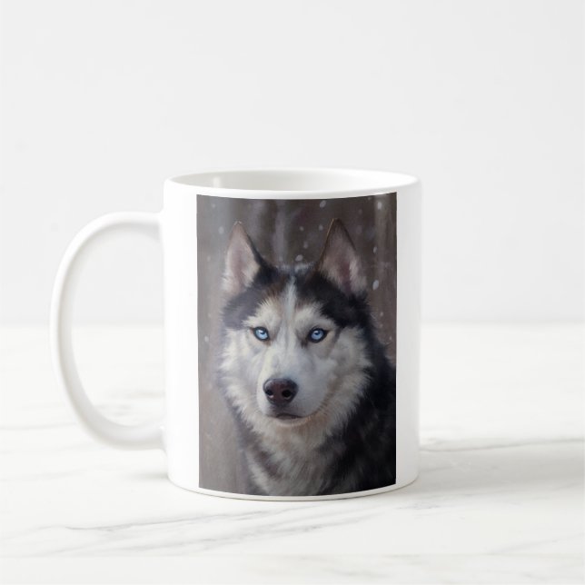 Taza De Café Husky Siberian (Izquierda)