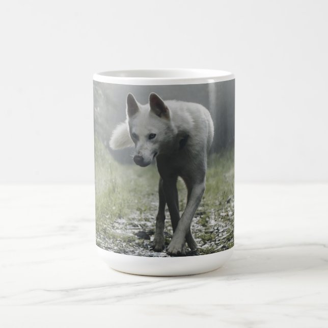 Taza De Café Husky Siberiano Blanco (Centro)