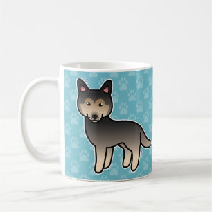 Taza De Café Husky siberiano de dibujos animados Agouti