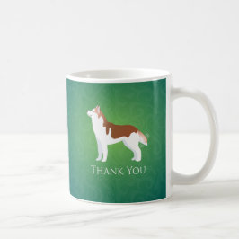 Taza De Café Husky Siberiano - Rojo - Gracias a diseño