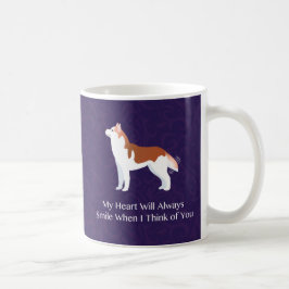 Taza De Café Husky siberiano - Rojo - Pensando en ti