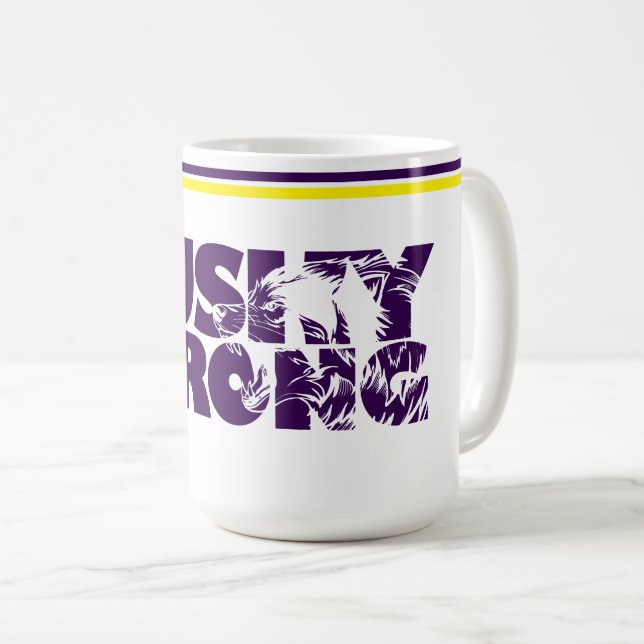 Taza De Café Husky Strong Coffee Mug (Anverso derecho)