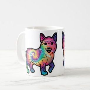 Taza De Café Husky Tie Dye