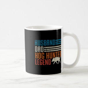 Taza De Café Husnd Dad Hog Hunter Legend Día del Padre Divertid