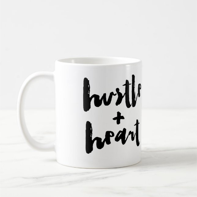 Taza De Café Hustle + Corazón (Izquierda)
