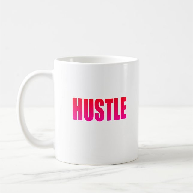 Taza De Café HUSTLE - Rosa (Izquierda)