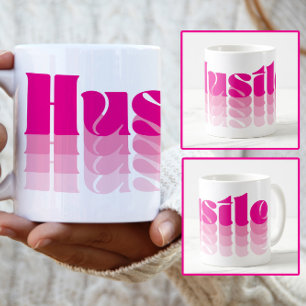 Taza de café Hustle rosa de Jefa