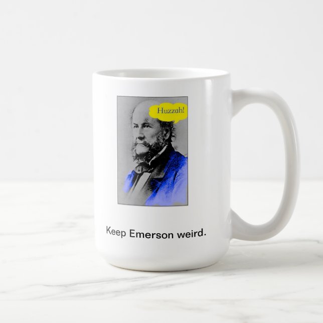 Taza De Café Huzzah, mantiene Emerson extraño (Derecha)