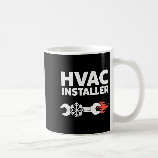 Taza De Café Hvac Installer Funny Hvac Tech Technician Father D (Derecha)