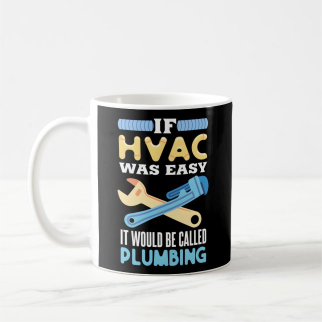 Taza De Café Hvac Para Un Técnico De Hvac (Izquierda)