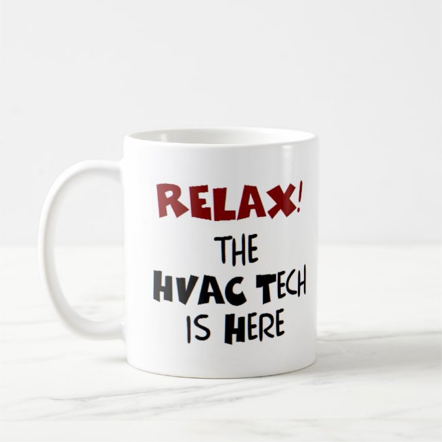 Taza De Café hvac tech está aquí (Izquierda)