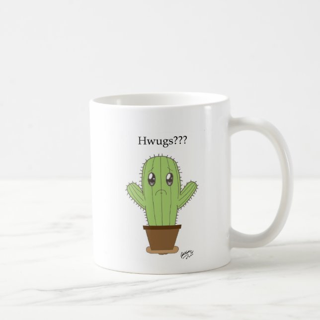 Taza De Café "Hwugs???" Cactus (Derecha)