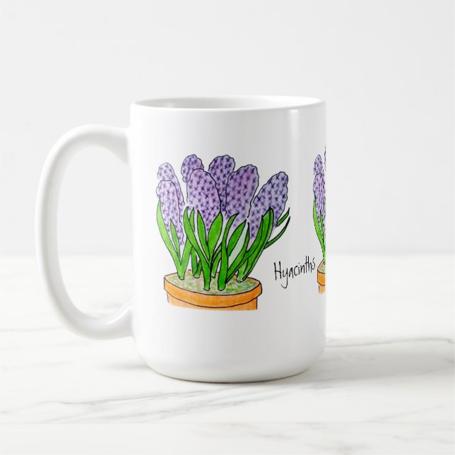 Taza De Café Hyacinths  (Izquierda)
