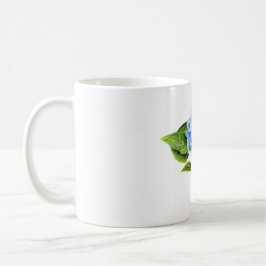 Taza De Café Hydrangea azul