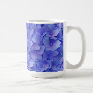 Taza De Café Hydrangea Blue