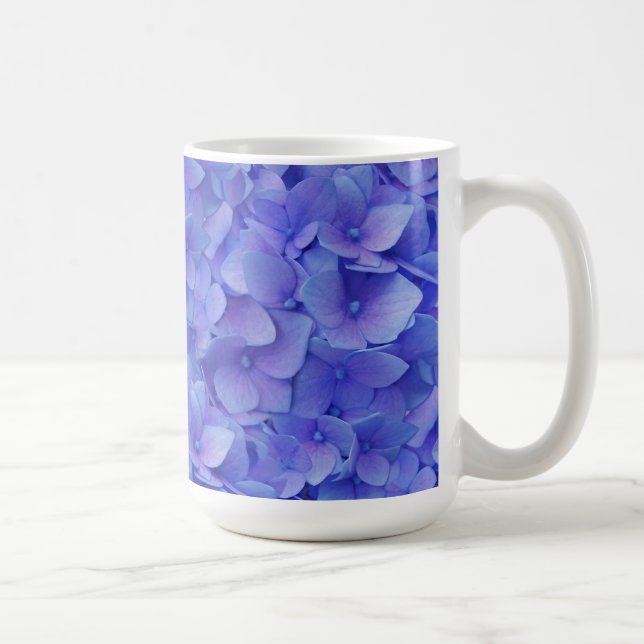 Taza De Café Hydrangea Blue (Derecha)