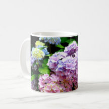 Hydrangea garden, rosa, azul, violeta floral