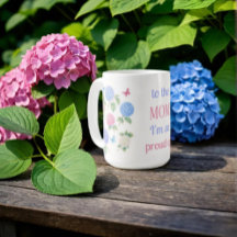 Hydrangea Mug acuarela - Para la mamá estoy tan or