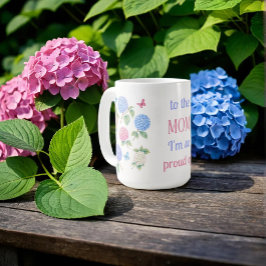 Taza De Café Hydrangea Mug acuarela - Para la mamá estoy tan or