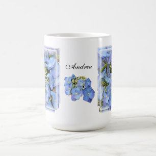 Taza De Café Hydrangeas azules de Lacecap